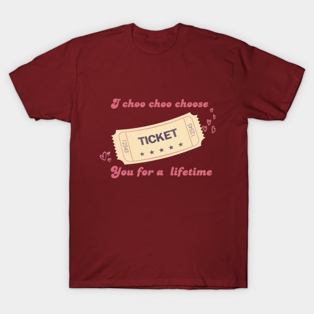 i choo choo choose you / valentine T-Shirt by Alexander S.